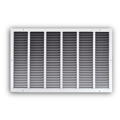 TRUaire 17030X18, 30x18 Return Air Grille, White Steel Wall & Ceiling Vent Cover, 170 Series