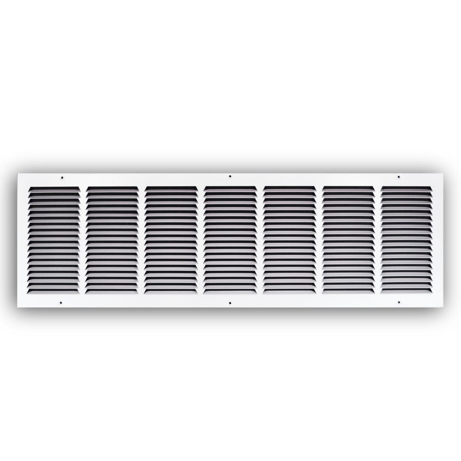 TRUaire 17036X10, 36x10 Return Air Grille, White Steel Wall & Ceiling Vent Cover, 170 Series