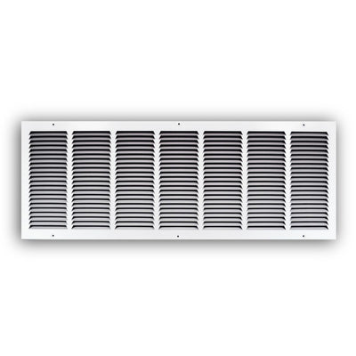 TRUaire 17036X12, 36x12 Return Air Grille, White Steel Wall & Ceiling Vent Cover, 170 Series