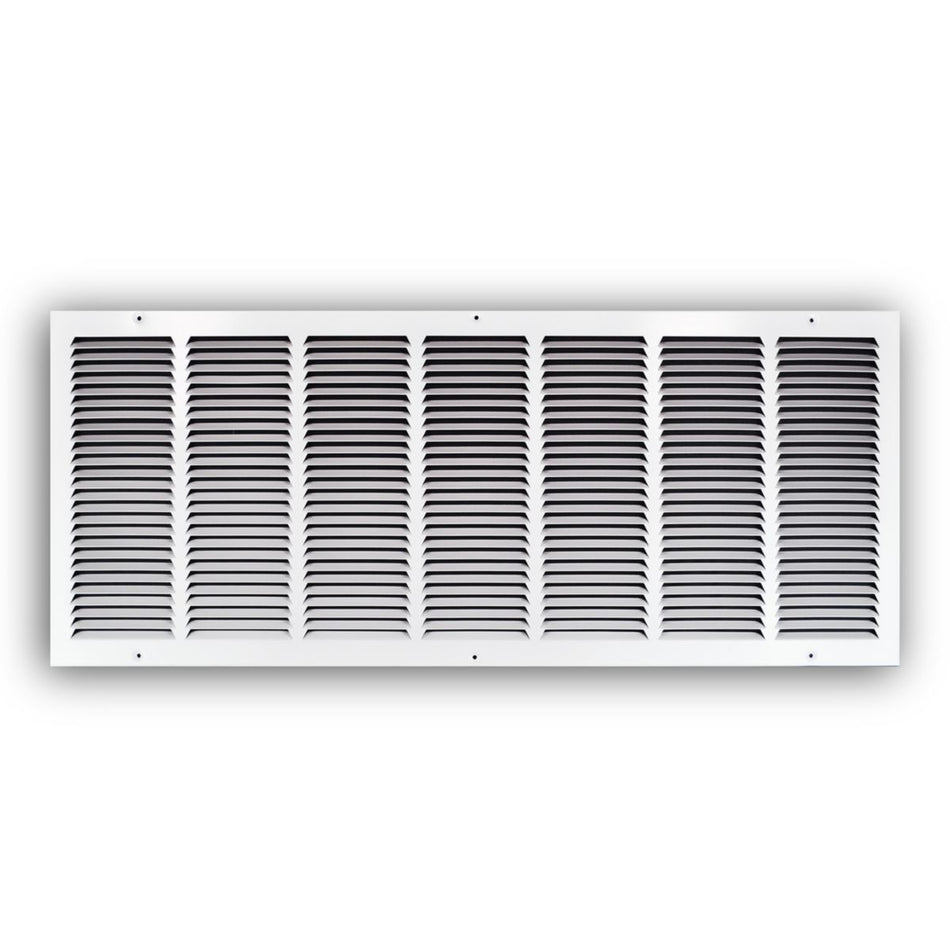 TRUaire 17036X14, 36x14 Return Air Grille, White Steel Wall & Ceiling Vent Cover, 170 Series