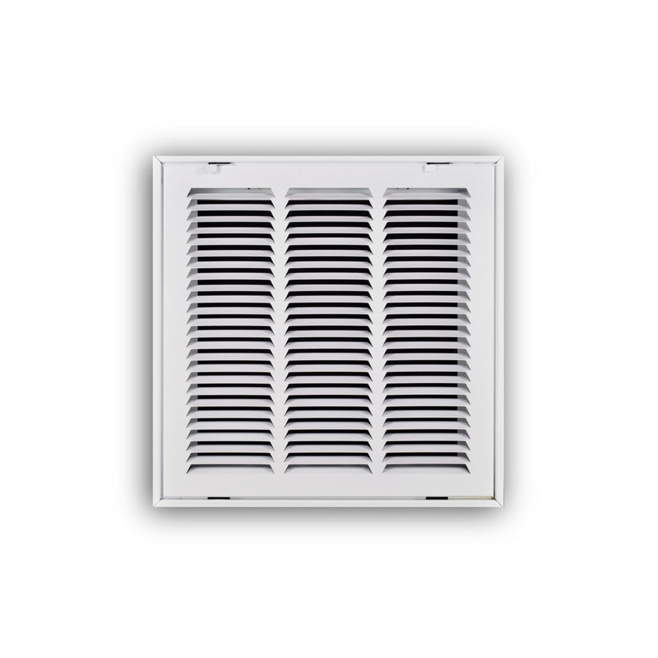 TRUaire 19014X14, 14x14 Return Air Filter Grille, Hinged Face, White Steel Filter Back Vent Cover, Fits 14x14x1 Filter, 190 Series