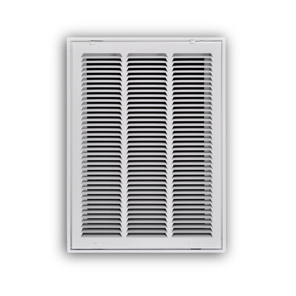 TRUaire 19014X20, 14x20 Return Air Filter Grille, Hinged Face, White Steel Filter Back Vent Cover, Fits 14x20x1 Filter, 190 Series