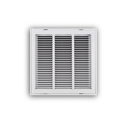 TRUaire 19016X16, 16x16 Return Air Filter Grille, Hinged Face, White Steel Filter Back Vent Cover, Fits 16x16x1 Filter, 190 Series