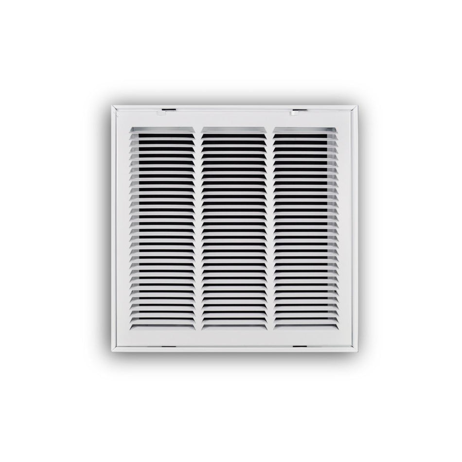 TRUaire 19016X16, 16x16 Return Air Filter Grille, Hinged Face, White Steel Filter Back Vent Cover, Fits 16x16x1 Filter, 190 Series