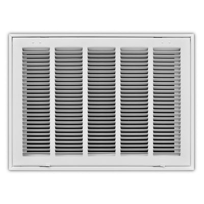 TRUaire 19020X14, 20x14 Return Air Filter Grille, Hinged Face, White Steel Filter Back Vent Cover, Fits 20x14x1 Filter, 190 Series