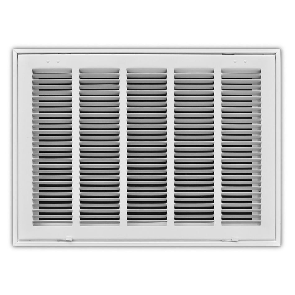 TRUaire 19020X14, 20x14 Return Air Filter Grille, Hinged Face, White Steel Filter Back Vent Cover, Fits 20x14x1 Filter, 190 Series
