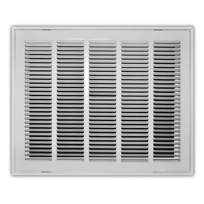 TRUaire 19020X16, 20x16 Return Air Filter Grille, Hinged Face, White Steel Filter Back Vent Cover, Fits 20x16x1 Filter, 190 Series