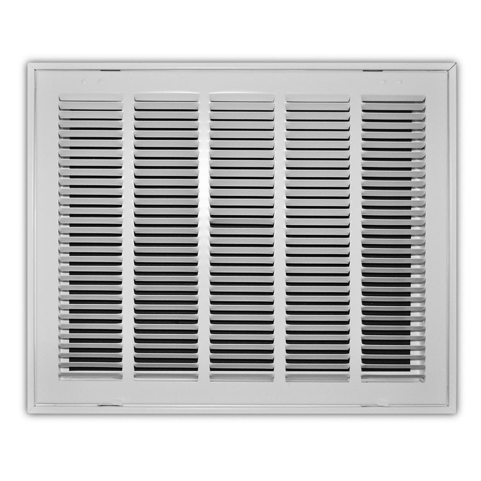 TRUaire 19020X16, 20x16 Return Air Filter Grille, Hinged Face, White Steel Filter Back Vent Cover, Fits 20x16x1 Filter, 190 Series