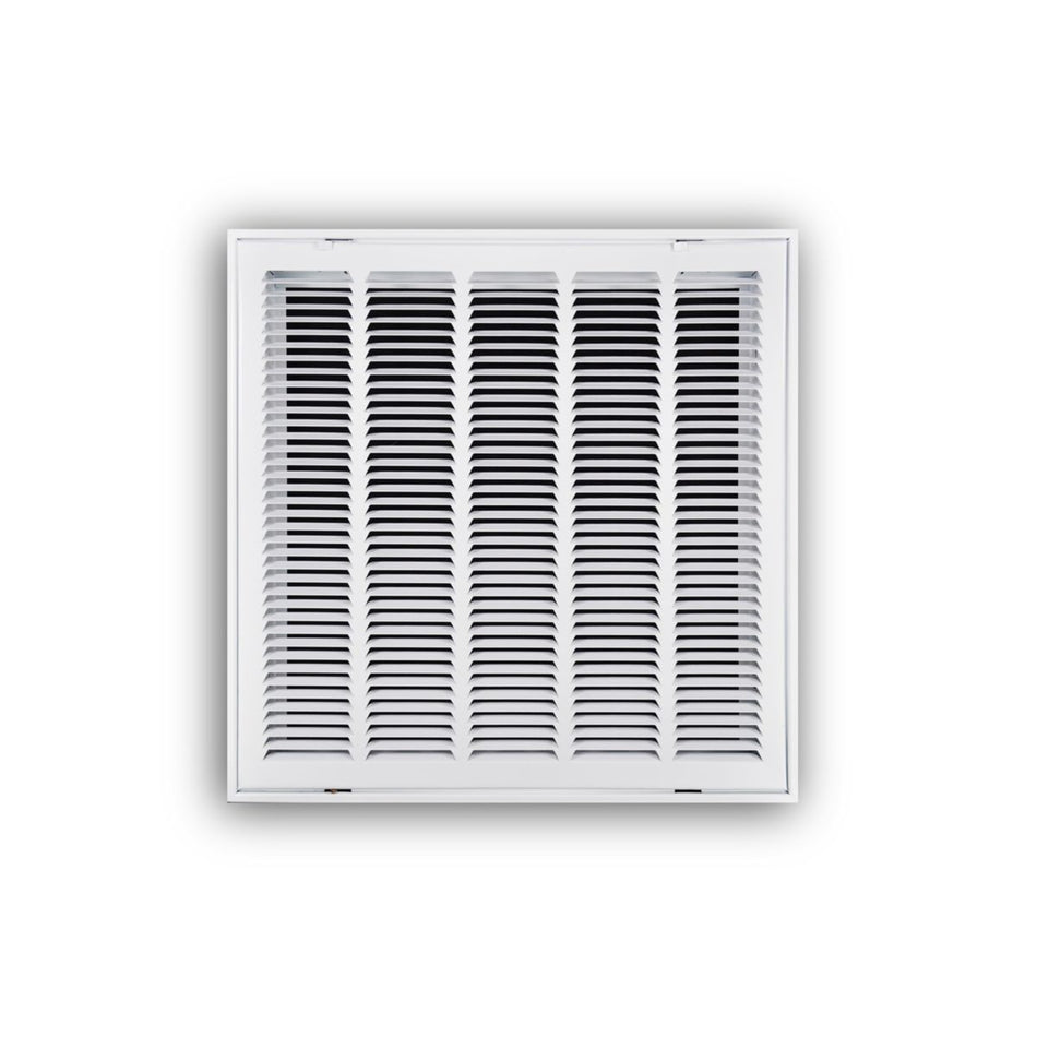 TRUaire 19020X20, 20x20 Return Air Filter Grille, Hinged Face, White Steel Filter Back Vent Cover, Fits 20x20x1 Filter, 190 Series