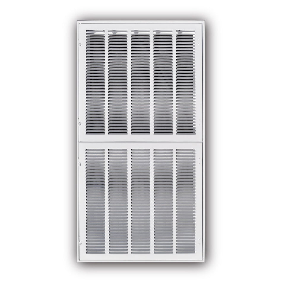 TRUaire 19020X40, 23x43 Return Air Filter Grille, Hinged Face, White Steel Filter Back Vent Cover, Fits 20x40x1 Filter, 190 Series