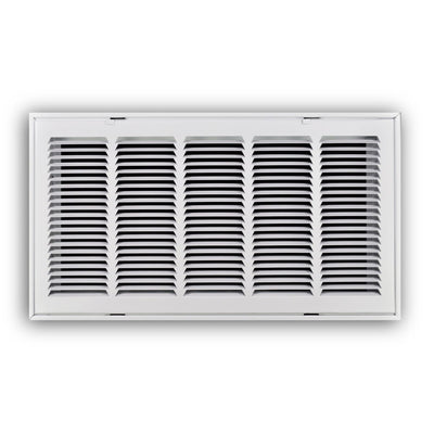 TRUaire 19024X12, 24x12 Return Air Filter Grille, Hinged Face, White Steel Filter Back Vent Cover, Fits 24x12x1 Filter, 190 Series