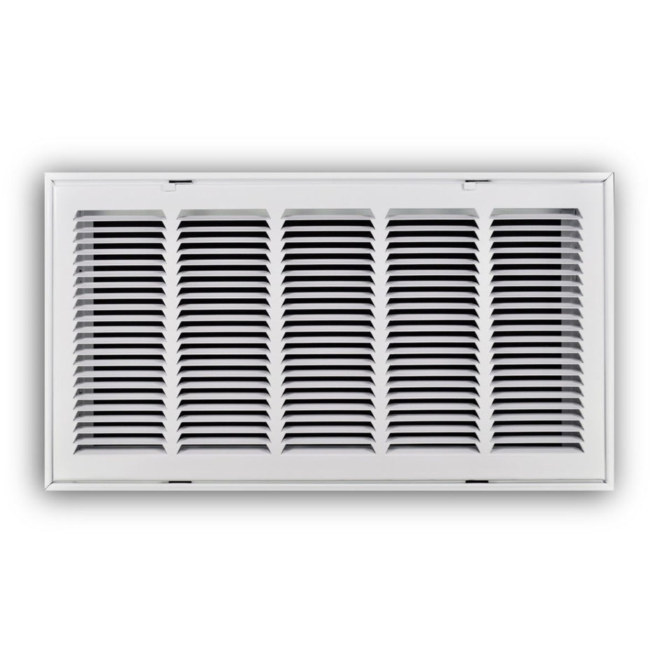 TRUaire 19024X12, 24x12 Return Air Filter Grille, Hinged Face, White Steel Filter Back Vent Cover, Fits 24x12x1 Filter, 190 Series