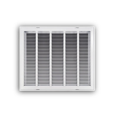 TRUaire 19024X20, 24x20 Return Air Filter Grille, Hinged Face, White Steel Filter Back Vent Cover, Fits 24x20x1 Filter, 190 Series
