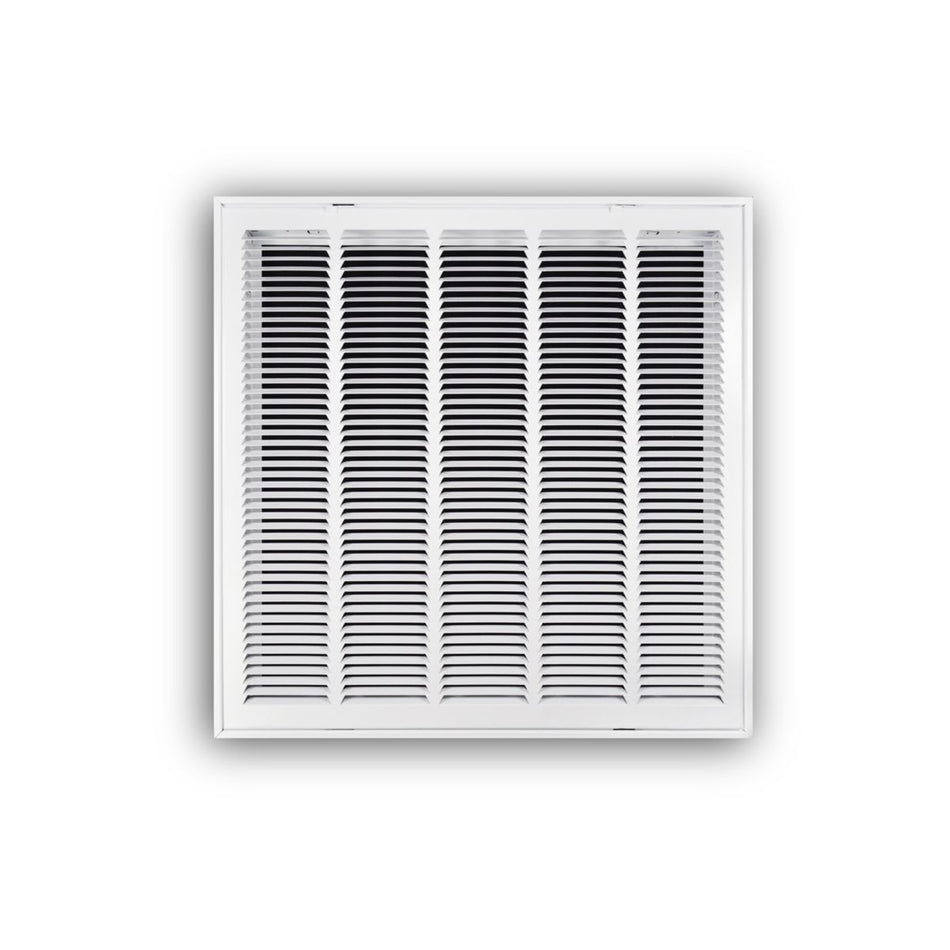 TRUaire 19024X24, 24x24 Return Air Filter Grille, Hinged Face, White Steel Filter Back Vent Cover, Fits 24x24x1 Filter, 190 Series