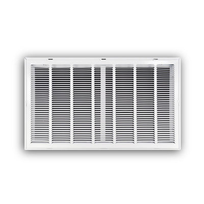 TRUaire 19036X20, 36x20 Return Air Filter Grille, Hinged Face, White Steel Filter Back Vent Cover, Fits 36x20x1 Filter, 190 Series