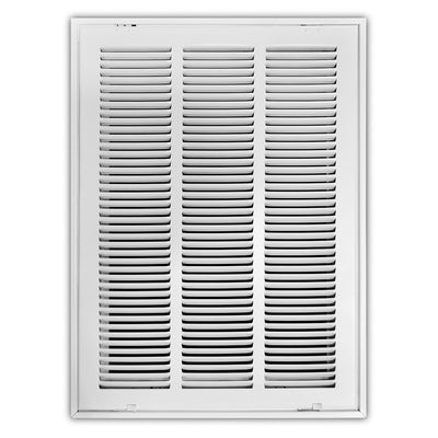TRUaire 190RF14X20, 14x20 Return Air Filter Grille, Removable Face, White Steel Filter Back Vent Cover, Fits 14x20x1 Filter, 190RF Series