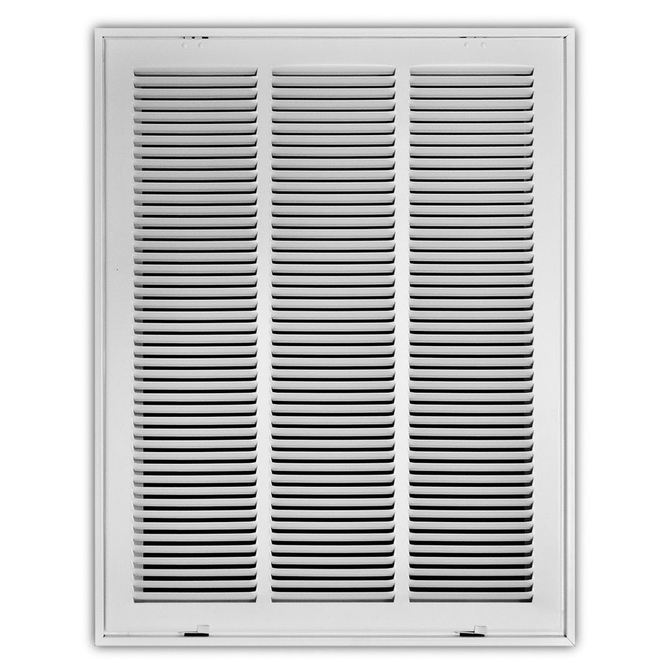 TRUaire 190RF18X24, 18x24 Return Air Filter Grille, Removable Face, White Steel Filter Back Vent Cover, Fits 18x24x1 Filter, 190RF Series
