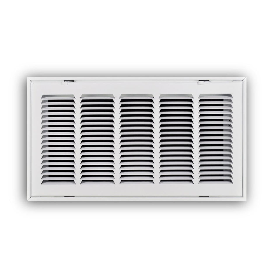 TRUaire 190RF20X10, 20x10 Return Air Filter Grille, Removable Face, White Steel Filter Back Vent Cover, Fits 20x10x1 Filter, 190RF Series