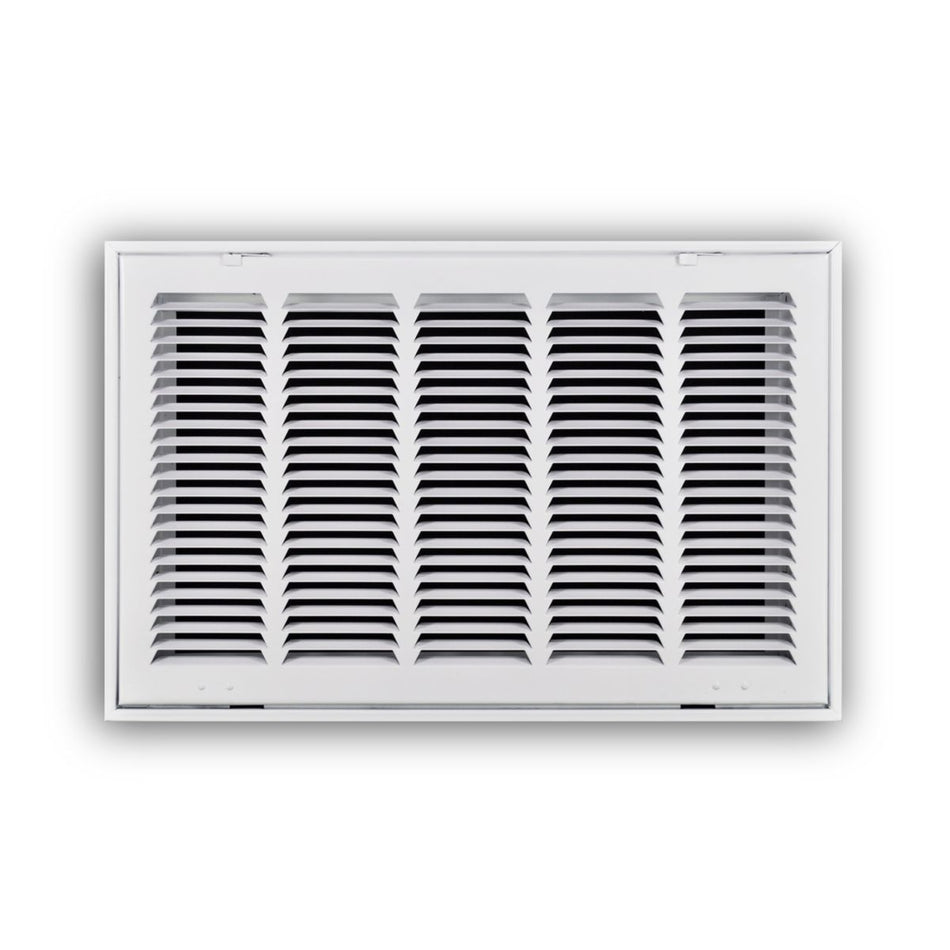 TRUaire 190RF20X12, 20x12 Return Air Filter Grille, Removable Face, White Steel Filter Back Vent Cover, Fits 20x12x1 Filter, 190RF Series