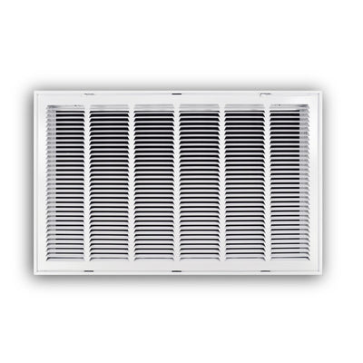 TRUaire 190RF30X18, 30x18 Return Air Filter Grille, Removable Face, White Steel Filter Back Vent Cover, Fits 30x18x1 Filter, 190RF Series