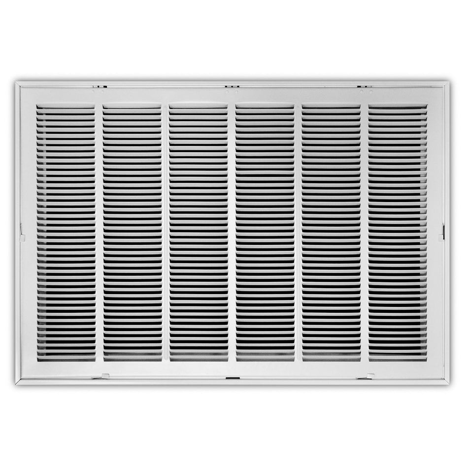 TRUaire 190RF30X20, 30x20 Return Air Filter Grille, Removable Face, White Steel Filter Back Vent Cover, Fits 30x20x1 Filter, 190RF Series