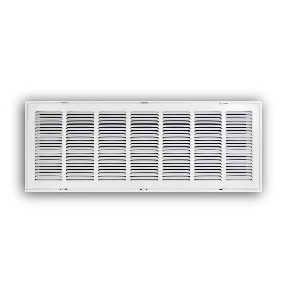 TRUaire 190RF36X12, 36x12 Return Air Filter Grille, Removable Face, White Steel Filter Back Vent Cover, Fits 36x12x1 Filter, 190RF Series