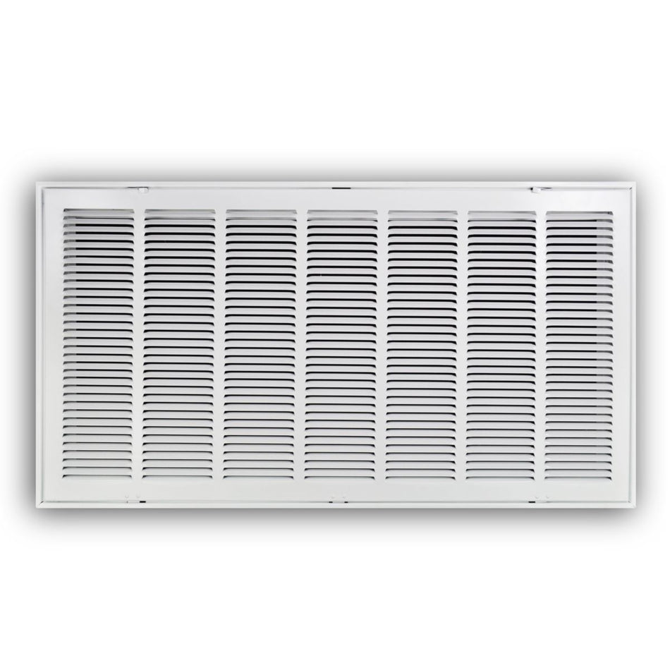 TRUaire 190RF36X18, 36x18 Return Air Filter Grille, Removable Face, White Steel Filter Back Vent Cover, Fits 36x18x1 Filter, 190RF Series