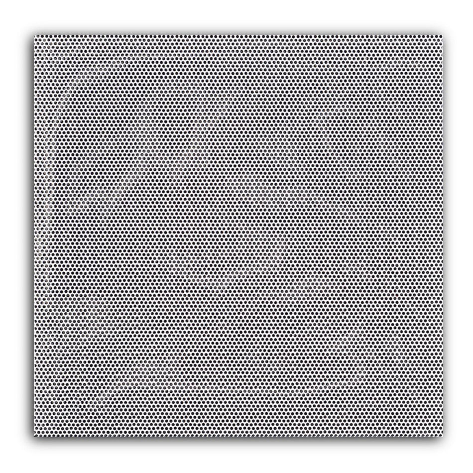 TRUaire 1920RG2, 24x24 Perforated Return Air Grille, Silver Steel Wall & Ceiling Vent Cover, 1920RG Series