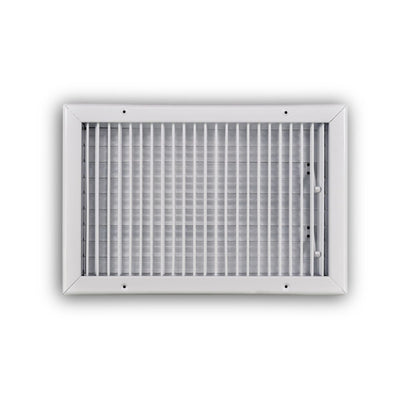 TRUaire 210VM16X10, 16x10 1-Way Air Register, White Steel Sidewall & Ceiling Air Vent, 210VM Series