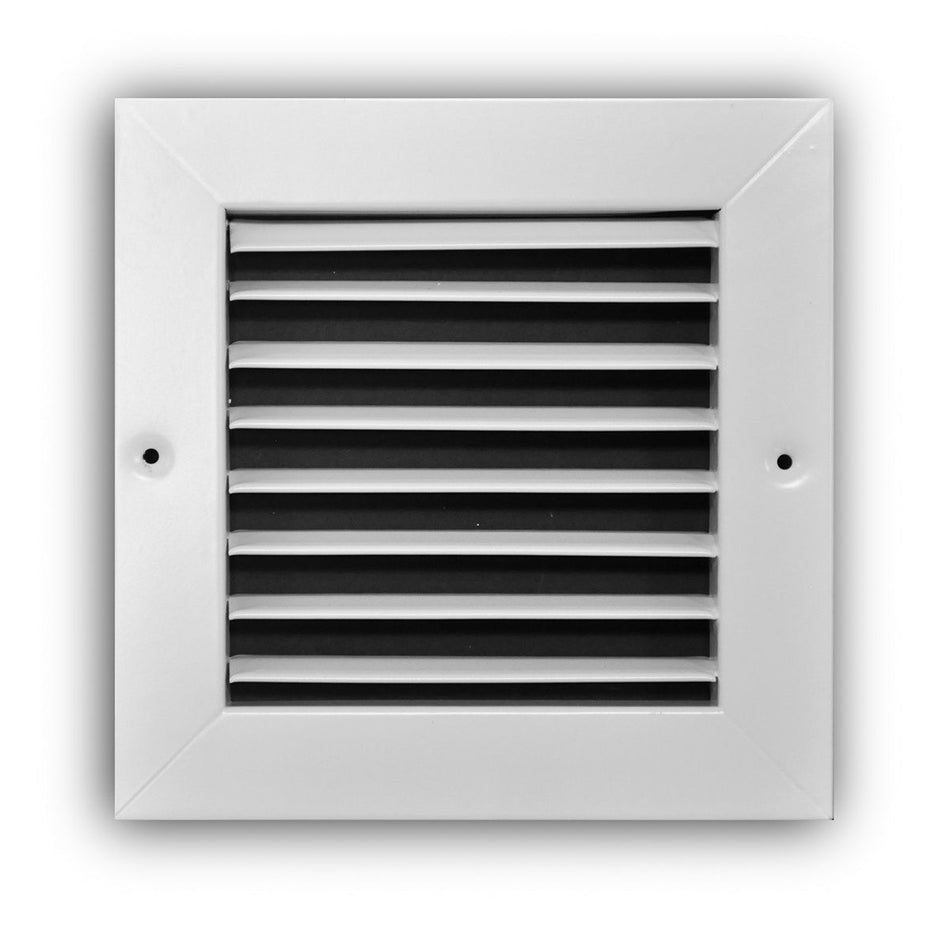 TRUaire 27006X06, 6x6 Return Air Grille, Fixed Bar, White Steel Wall & Ceiling Vent Cover, 270 Series