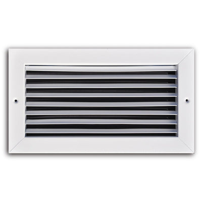 TRUaire 27012X06, 12x6 Return Air Grille, Fixed Bar, White Steel Wall & Ceiling Vent Cover, 270 Series