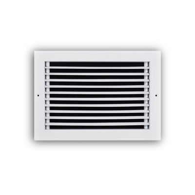 TRUaire 27012X08, 12x8 Return Air Grille, Fixed Bar, White Steel Wall & Ceiling Vent Cover, 270 Series