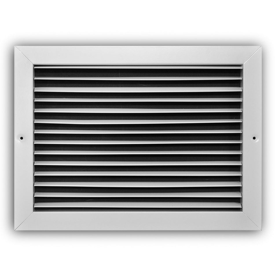 TRUaire 27014X10, 14x10 Return Air Grille, Fixed Bar, White Steel Wall & Ceiling Vent Cover, 270 Series