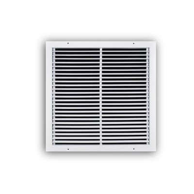 TRUaire 27018X18, 18x18 Return Air Grille, Fixed Bar, White Steel Wall & Ceiling Vent Cover, 270 Series