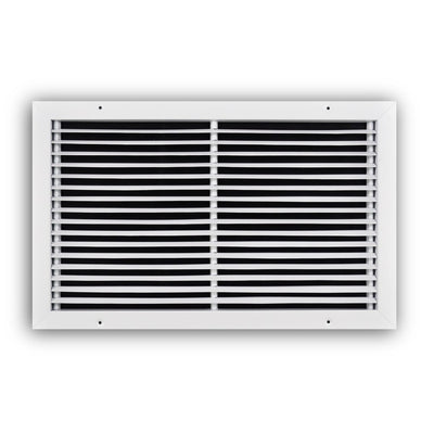 TRUaire 27020X12, 20x12 Return Air Grille, Fixed Bar, White Steel Wall & Ceiling Vent Cover, 270 Series