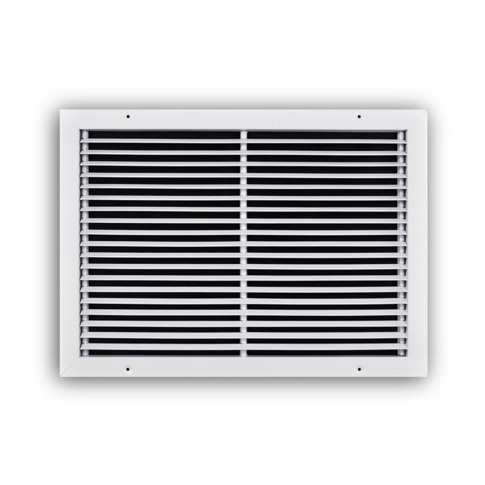 TRUaire 27020X14, 20x14 Return Air Grille, Fixed Bar, White Steel Wall & Ceiling Vent Cover, 270 Series