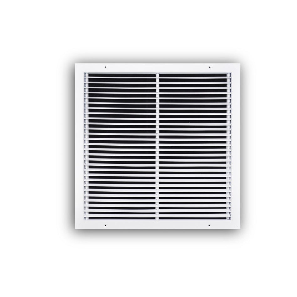TRUaire 27020X20, 20x20 Return Air Grille, Fixed Bar, White Steel Wall & Ceiling Vent Cover, 270 Series