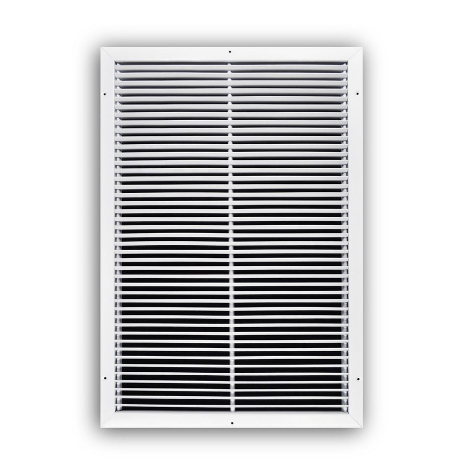 TRUaire 27020X30, 20x30 Return Air Grille, Fixed Bar, White Steel Wall & Ceiling Vent Cover, 270 Series