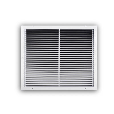 TRUaire 27024X20, 24x20 Return Air Grille, Fixed Bar, White Steel Wall & Ceiling Vent Cover, 270 Series
