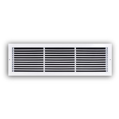 TRUaire 27030X08, 30x8 Return Air Grille, Fixed Bar, White Steel Wall & Ceiling Vent Cover, 270 Series