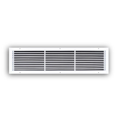 TRUaire 27036X06, 36x6 Return Air Grille, Fixed Bar, White Steel Wall & Ceiling Vent Cover, 270 Series