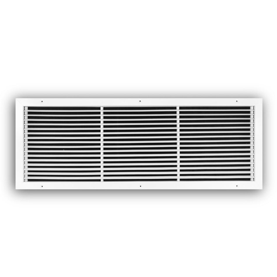 TRUaire 27036X20, 36x20 Return Air Grille, Fixed Bar, White Steel Wall & Ceiling Vent Cover, 270 Series