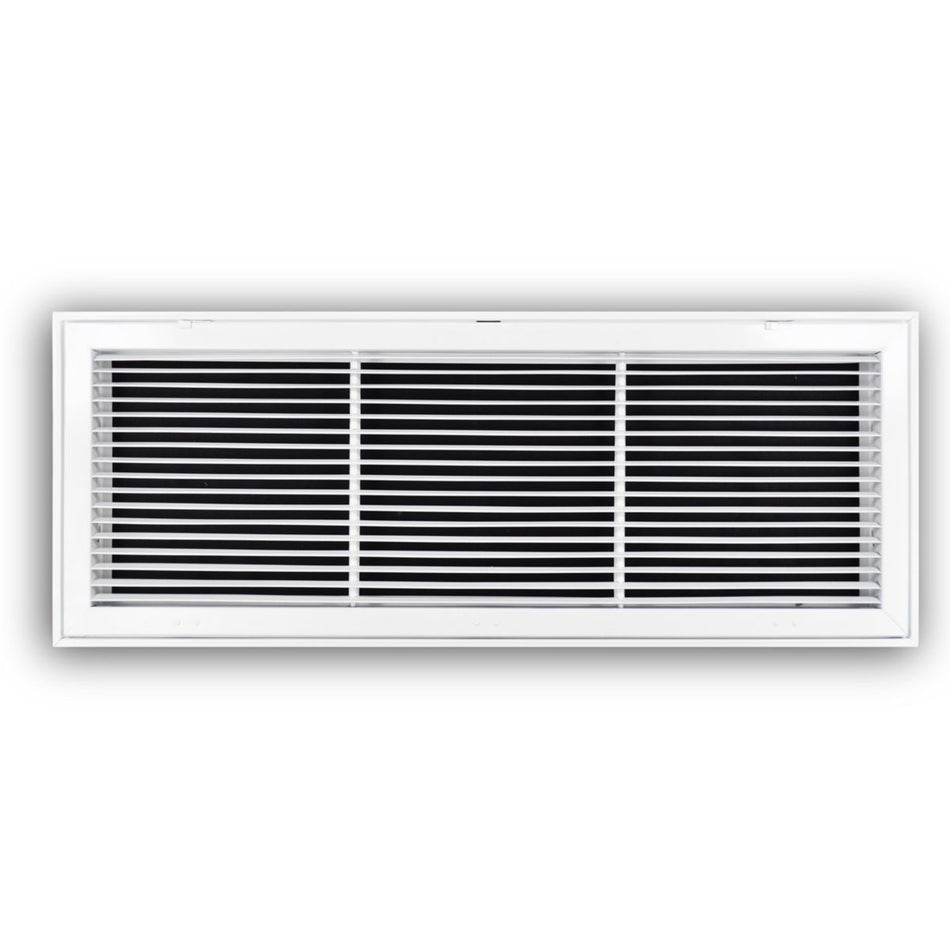 TRUaire 29036X12, 36x12 Return Air Filter Grille, Fixed Bar, White Steel Filter Back Vent Cover, Fits 36x12x1 Filter, 290 Series