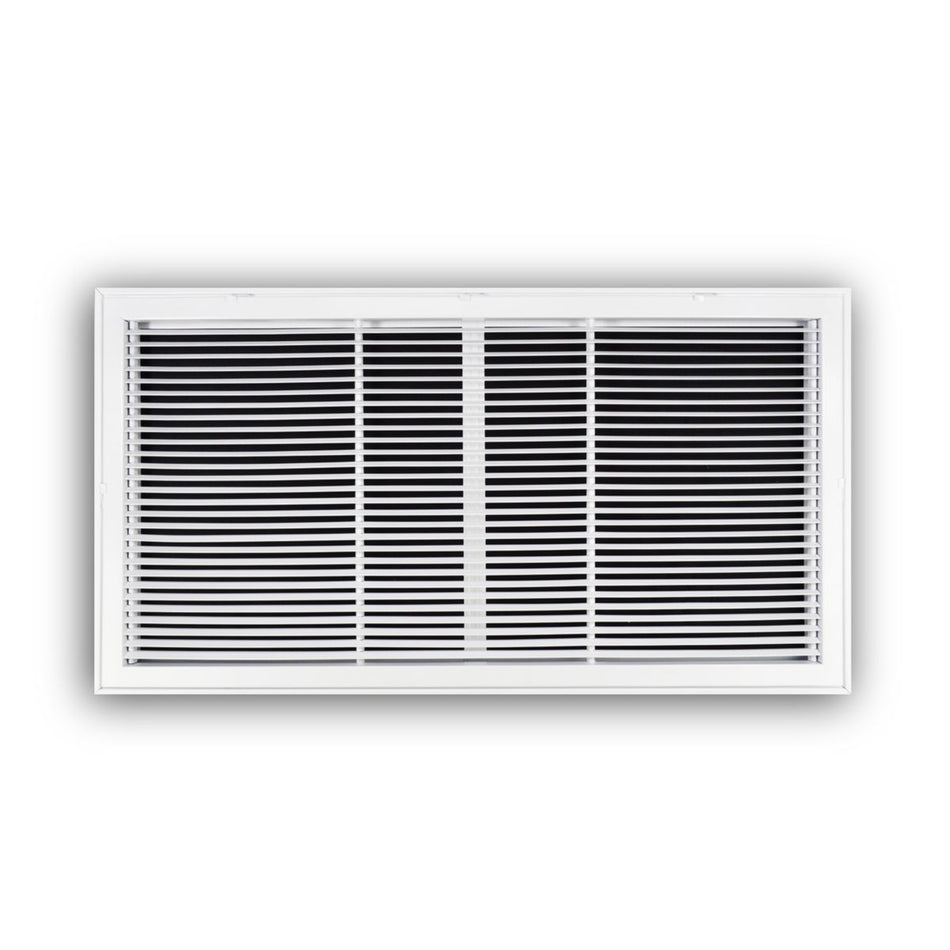 TRUaire 29050X20, 53x23 Return Air Filter Grille, Fixed Bar, White Steel Filter Back Vent Cover, Fits 50x20x1 Filter, 290 Series