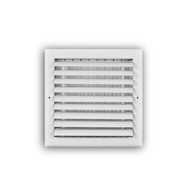 TRUaire 301M10X10, 10x10 1-Way Air Register, White Steel Sidewall & Ceiling Air Vent, 301M Series