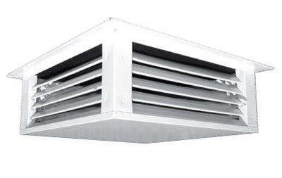 TRUaire 60022X22, 22x22 4-Way Ceiling Diffuser, White Steel Ceiling Air Vent, 600 Series