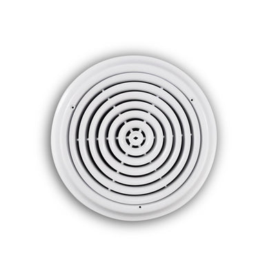 TRUaire 800X14, 14 Ceiling Diffuser, White Steel Ceiling Air Vent, 800 Series