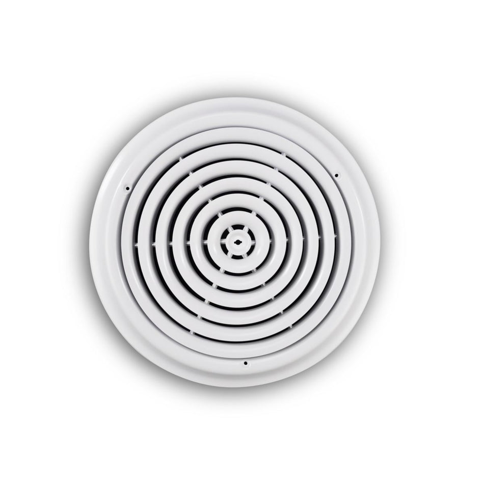 TRUaire 800X14, 14 Ceiling Diffuser, White Steel Ceiling Air Vent, 800 Series