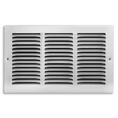 TRUaire A17014X08, 14x8 Return Air Grille, White Aluminum Wall & Ceiling Vent Cover, A170 Series