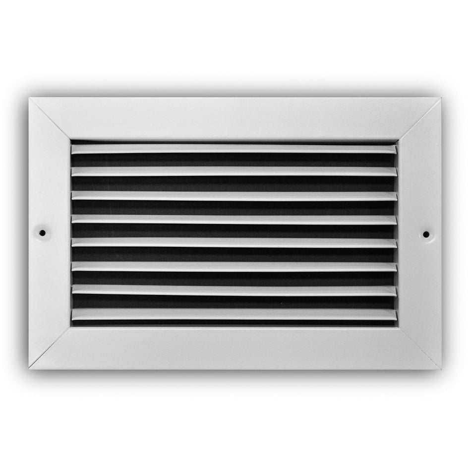 TRUaire A27010X06, 10x6 Return Air Grille, Fixed Bar, White Aluminum Wall & Ceiling Vent Cover, A270 Series